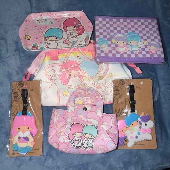 Accessories - Sanrio Little Twin Stars pink luggage set